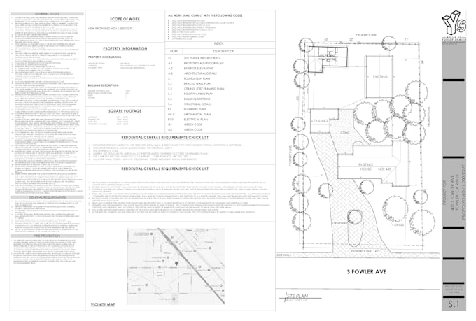 city permit blueprints 2d floor plan shed, adu, garage, deck